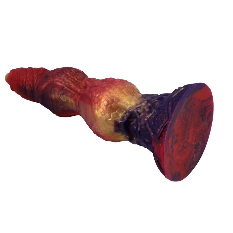 Power monsters - savage beastlord tricolor fantasy silicone dildo 24 cm Ø 5 cm 3