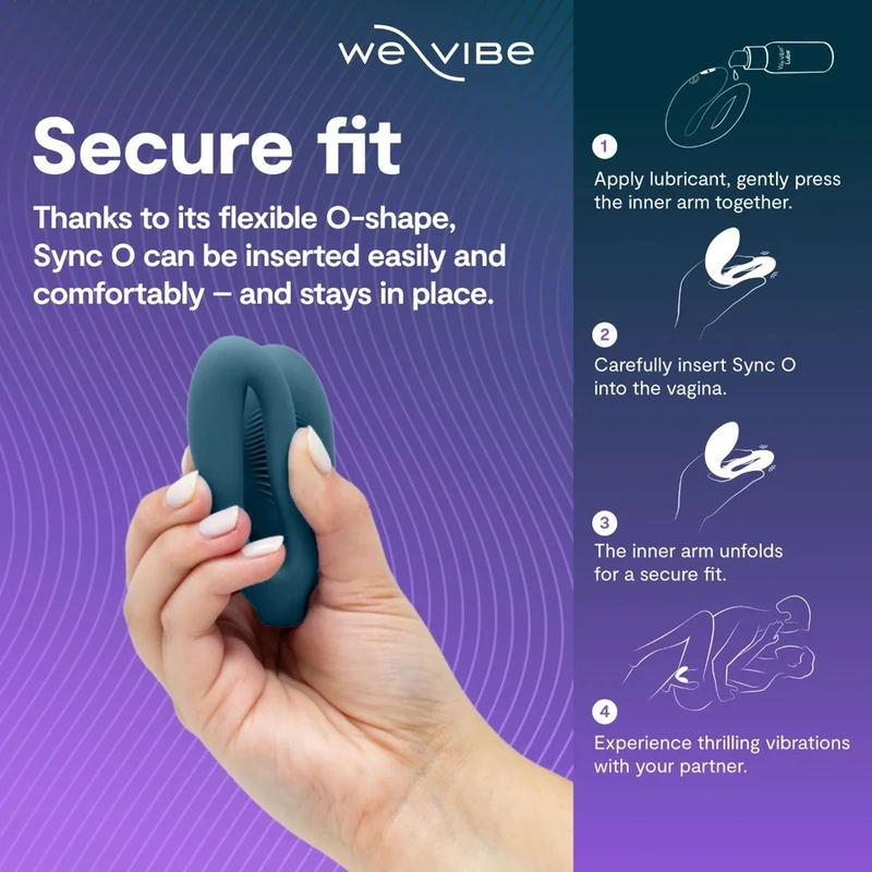 We-vibe - sync 2 adjustable couples vibrator velvet green 4