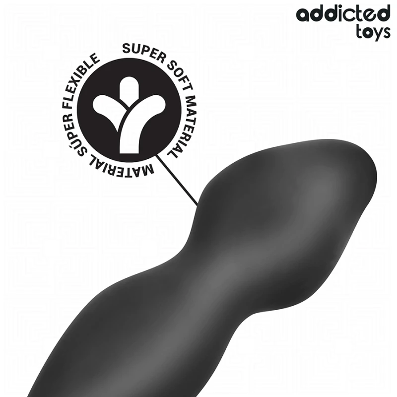Addicted toys - anal plug with ring silicone model 2 4