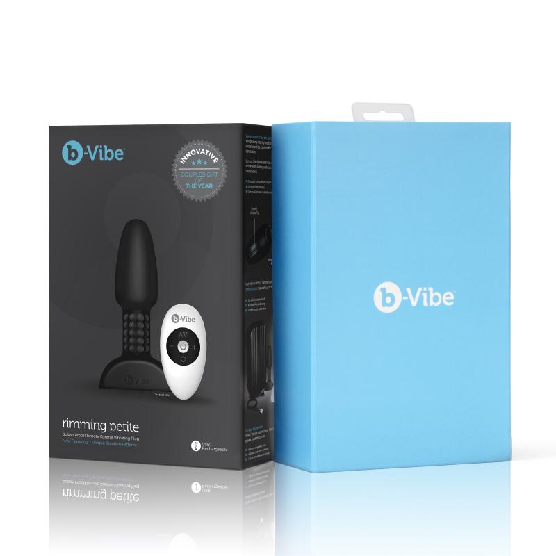 B-Vibe - Rimming Petite Remote Control Plug Black 13