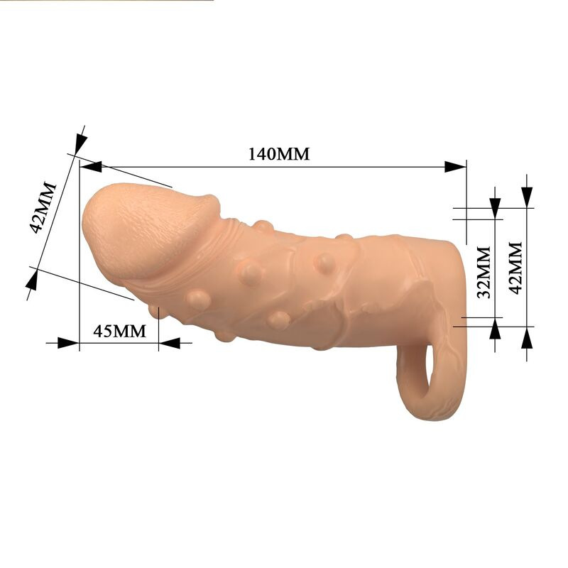 Pretty love - dort penis extension sleeve 14 cm Ø 4 cm natural 6