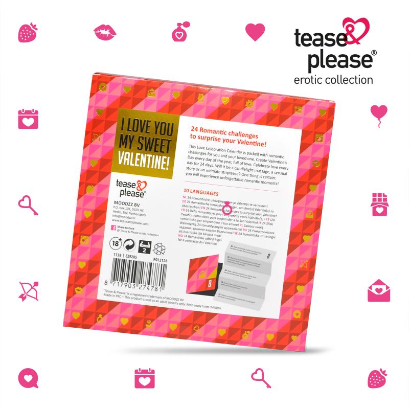 Tease & Please - Valentine Advent Calendar (Nl-De-En-Fr-Es-It-Pl-Ru-Se-No)