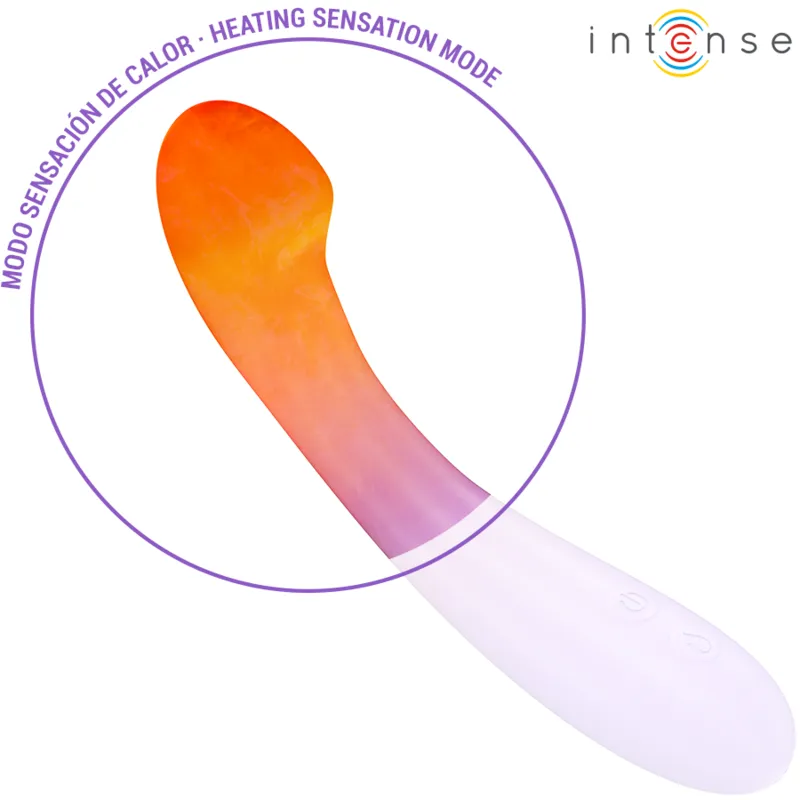 Intense - becky vibrator 19 cm heatable 7 vibrations purple 2