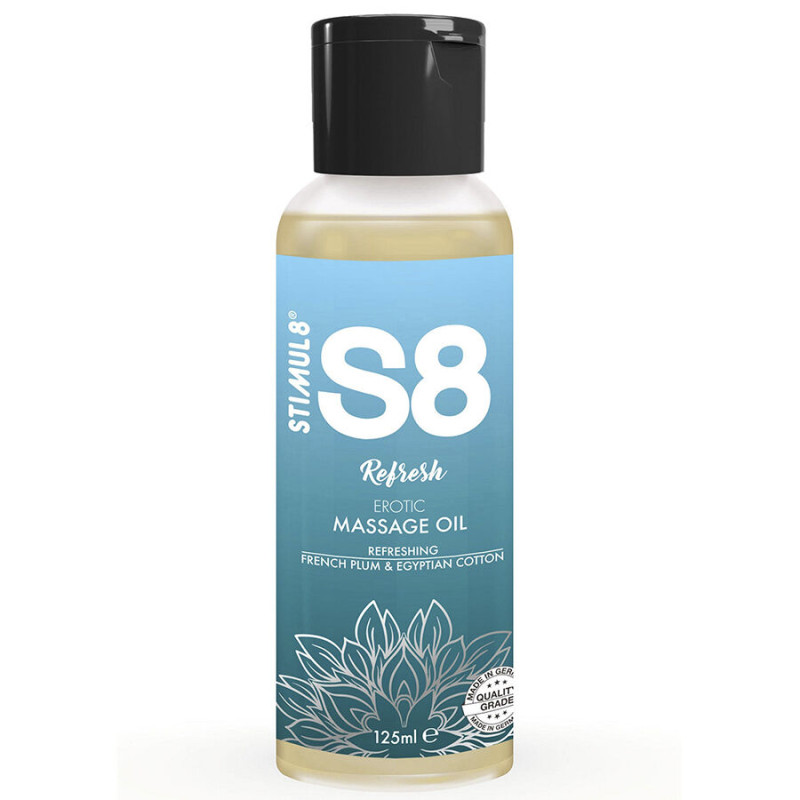 Stimul8 - s8 refresh cotton massage oil 125 ml