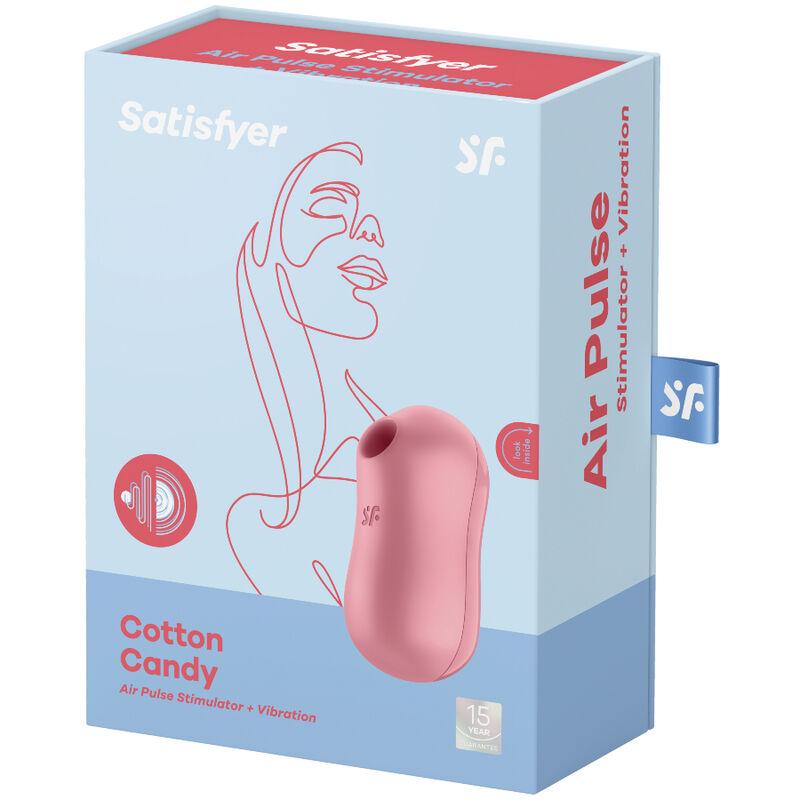 Satisfyer Cotton Candy Stimulator And Vibrator Pink - Stimulátor Klitorisu
