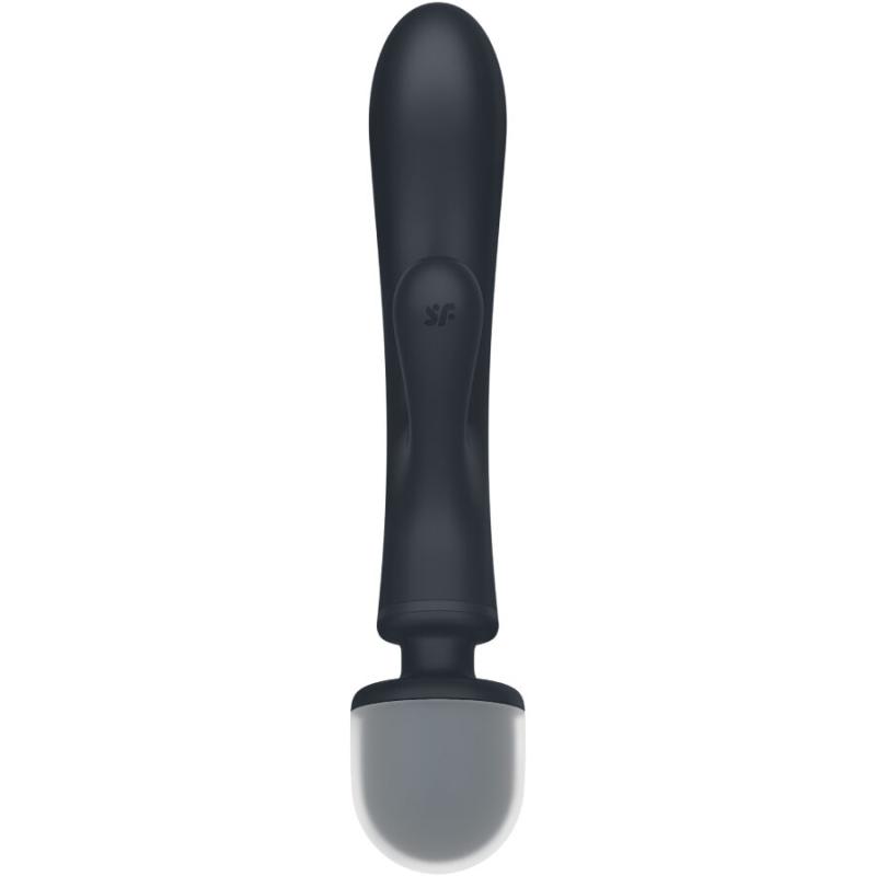 Satisfyer - Triple Lover Rabbit Vibrator Massager Grey - Masážna hlavica a vibrátor 3