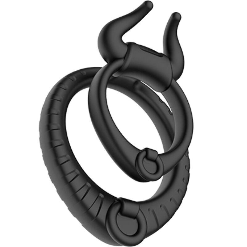 Armony - bull's pasion ring black