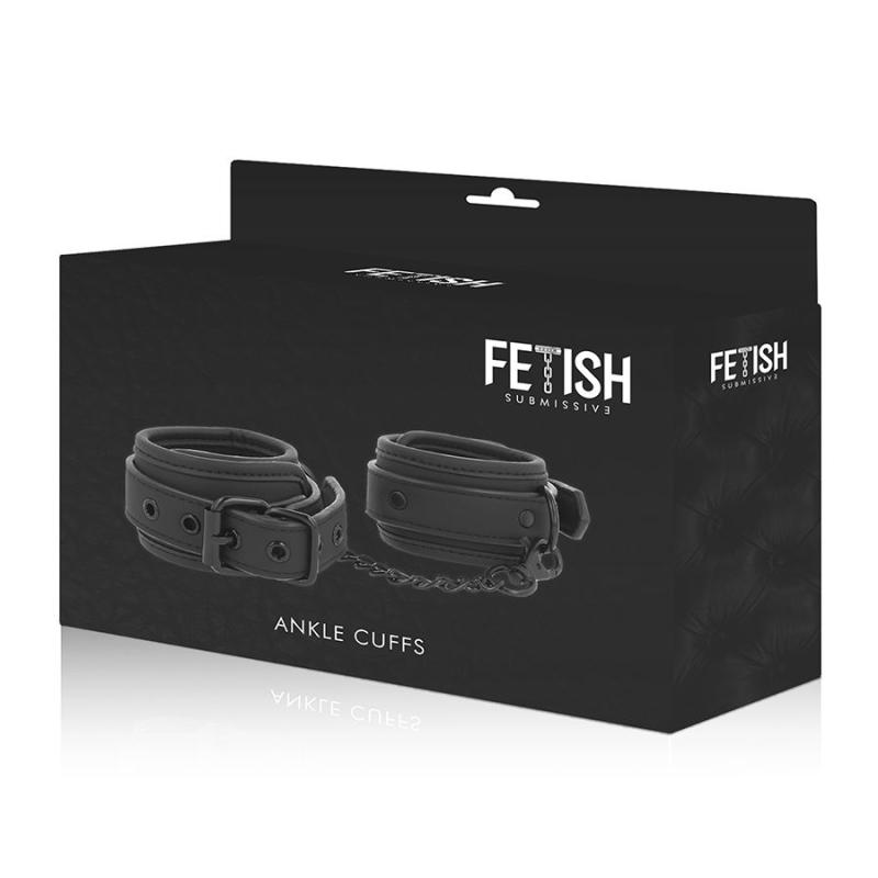 Fetish Submissive Ankle Cuffs Vegan Leather - Putá 8
