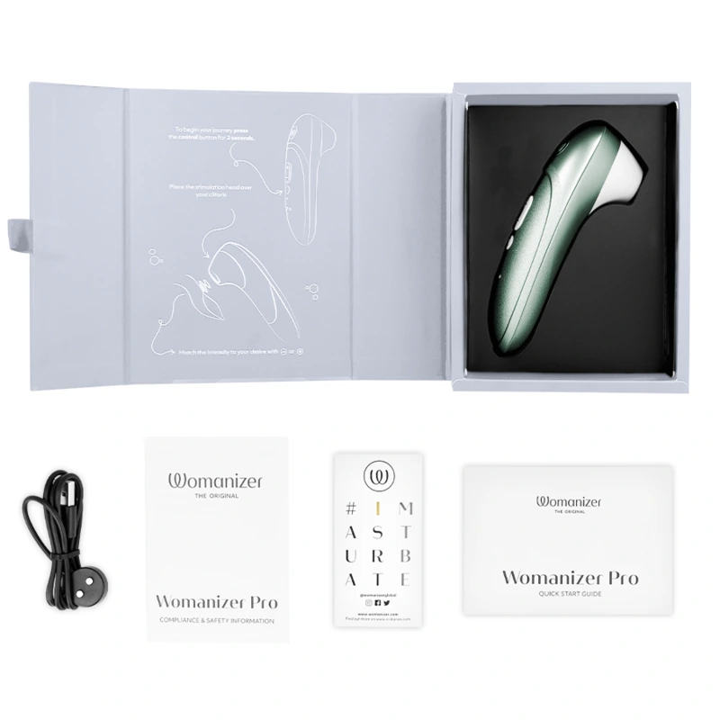 Womanizer - pro vibrant clitoral stimulator sage green 5