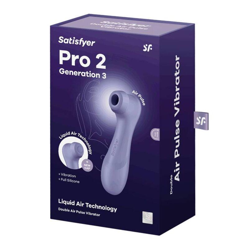 Satisfyer Pro 2 Generation 3 Liquid Air Technology Lilac - Stimulátor Klitorisu