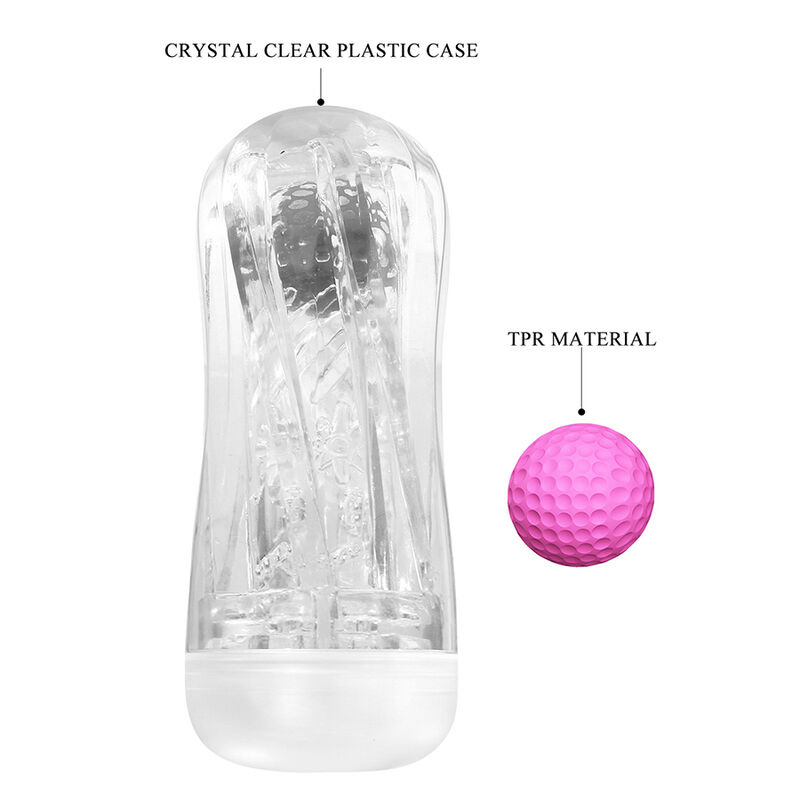 Pretty love - 360º textured masturbation cup clear 6