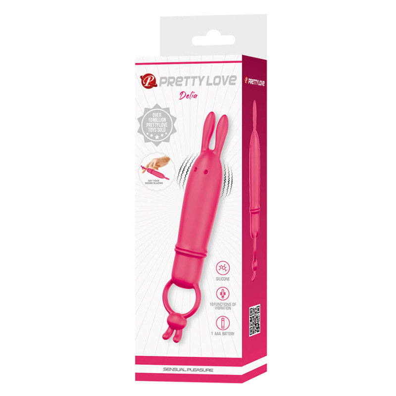Pretty love - delia rabbit vibrator with resistance ring 8