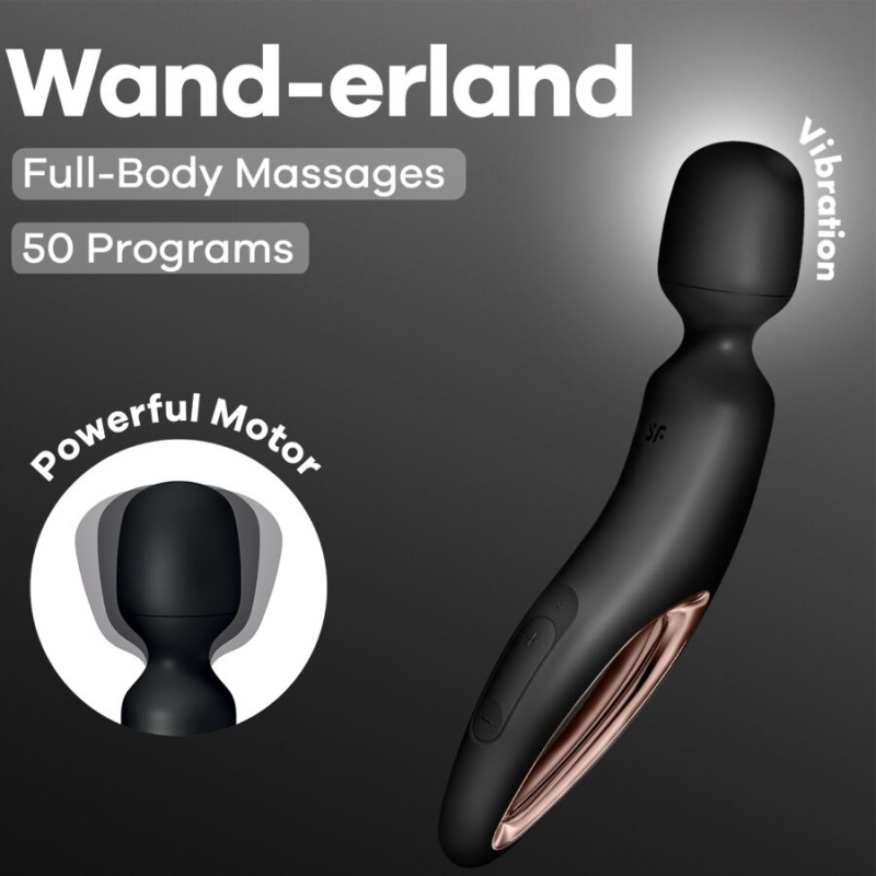 Satisfyer - wand erland vibrating massager black 5