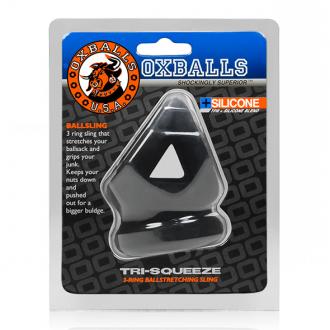 Oxballs - Tri-Squeeze Cocksling & Ballstretcher Black Ice