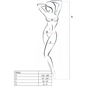 Passion Bs029 Bodystockings Biela 1