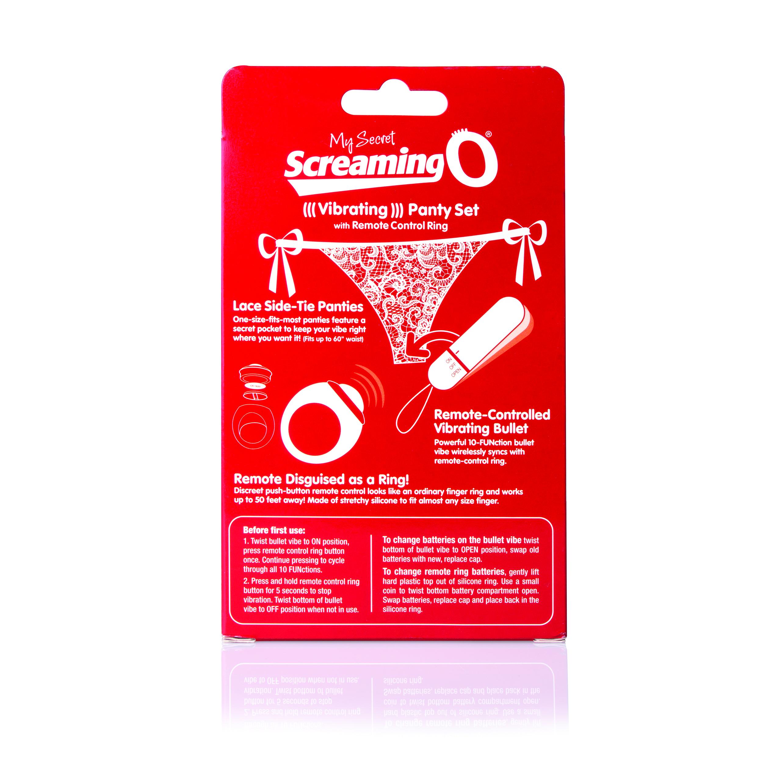 The Screaming O - Remote Control Panty Vibe Red - Vibračné Nohavičky 11