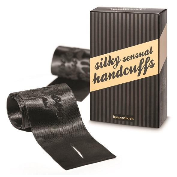 Bijoux Indiscrets - Silky Sensual Handcuffs - Textilné Putá