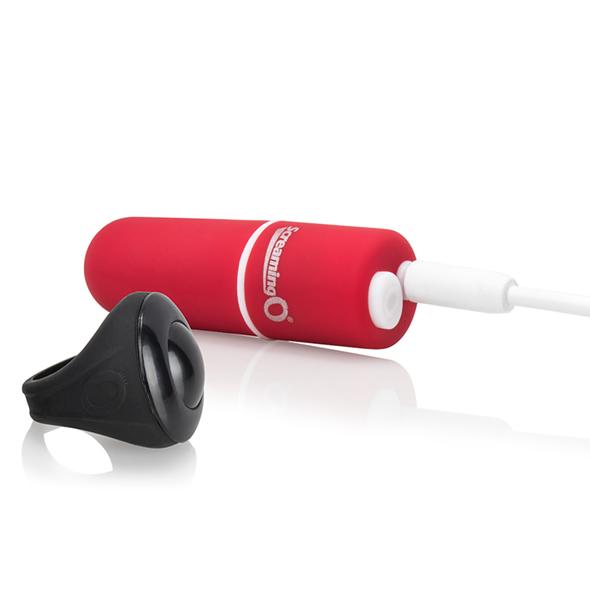 The Screaming O - Charged Remote Control Panty Red - Vibračné Nohavičky