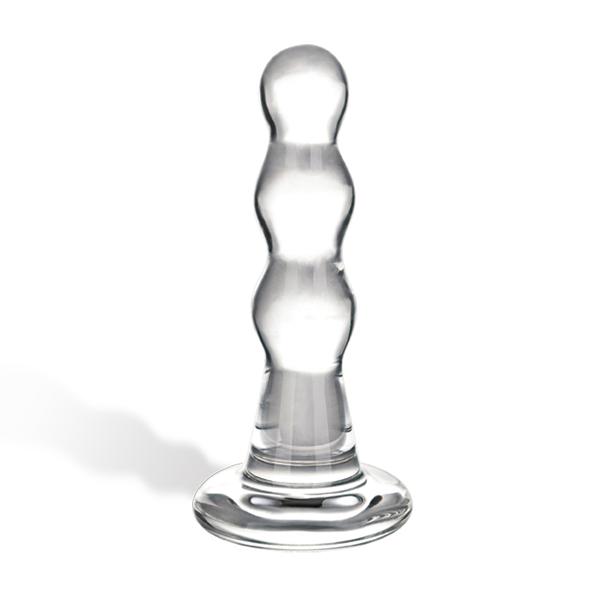 Glas - Triple Play Beaded Glass Butt Plug - Sklenené Dildo