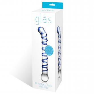 Glas - Mr. Swirly G-Spot Glass Dildo - Sklenené Dildo