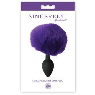 Sportsheets - Sincerely Metal Bunny Butt Plug Purple