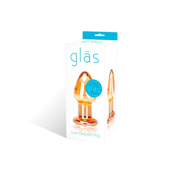 Glas - Over Easy Glass Butt Plug- Análny Kolík
