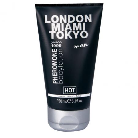 Hot Pheromone London Miami Tokyo 150ml - Pánske Feromónové Telové Mlieko