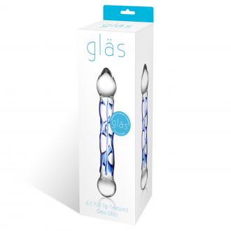 Glas - Full Tip Textured Glass - Sklenené Dildo