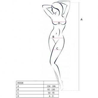 Passion Bs028 Bodystockings Čierna 1