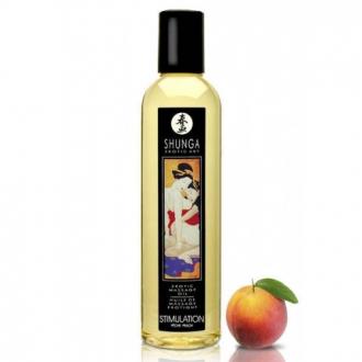 Shunga - Massage Oil Stimulation (Broskyňa) 250ml - Masážny Olej