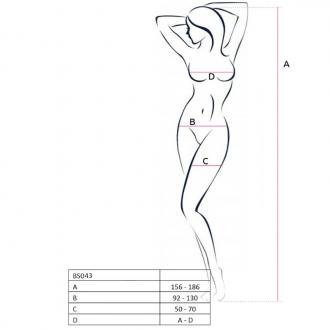 Passion Bs043 Bodystockings Čierna 1