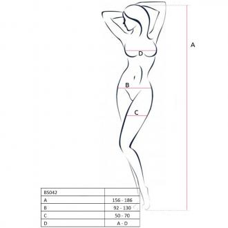 Passion Bs042 Bodystockings Biela 1