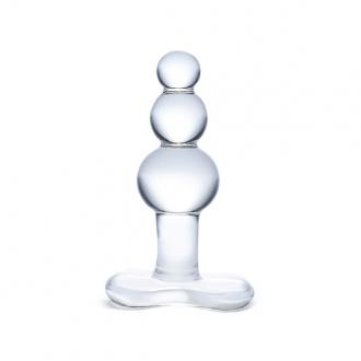 Glas - Beaded Glass Butt Plug - Análny Kolík