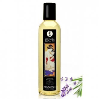 Shunga - Massage Oil Sensation (Levandula) 250ml - Masážny Olej