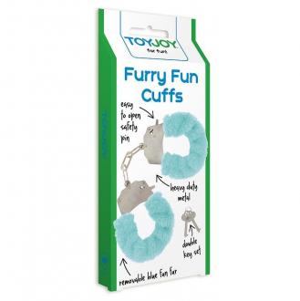 Furry Fun Cuffs Lecherous Blue - Putá