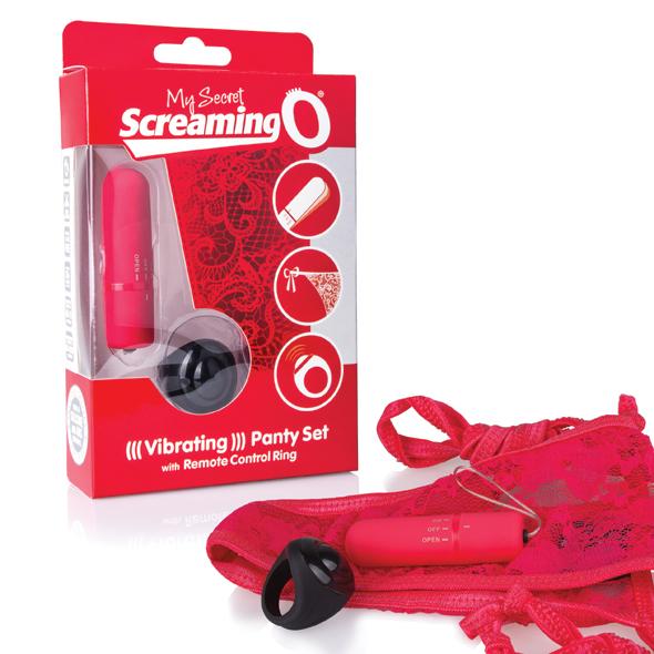 The Screaming O - Remote Control Panty Vibe Red - Vibračné Nohavičky