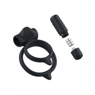 B Swish Bcharmed Basic Plus Black - Vibračný Krúžok