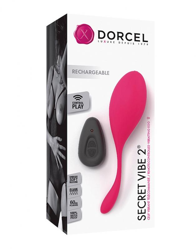 Dorcel Secret Vibe 2 Rechargeable Pink - Vibračné Vajíčko