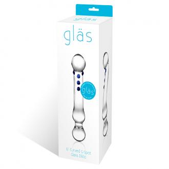 Glas - Curved G-Spot Glass - Sklenené Dildo