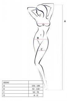 Passion Bs005 Bodystockings Biela 1