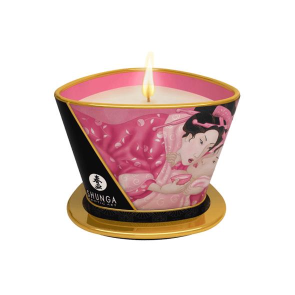 Shunga - Massage Candle Rose Petals 170 Ml - Masážna Sviečka