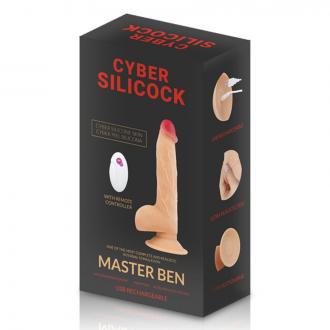 Cyber Silicock Realistico Control Remoto Master Ben - Vibrátor