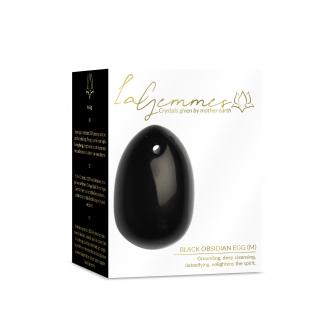 La Gemmes - Yoni Egg Black Obsedian (M)