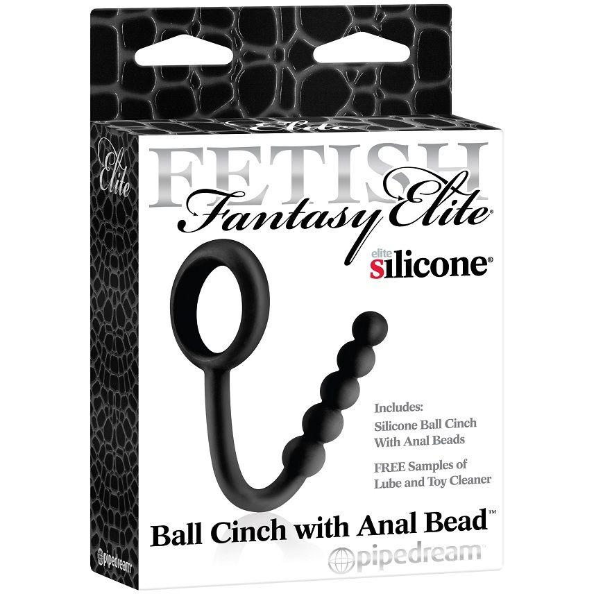 Fetish Fantasy Elite Cockcage &Amp; Ring Set Black - Krúžok S Análnym Kolíkom