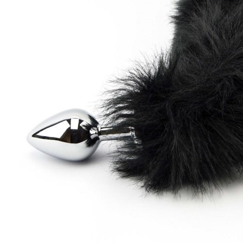 Furry Fantasy Black Panther Tail Butt Plug - Análny Kolík