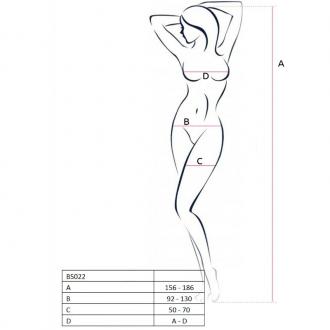 Passion Bs022 Bodystockings Biela 1