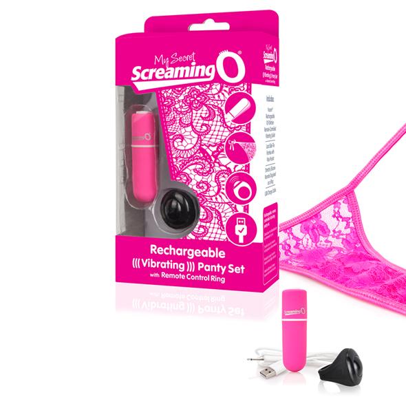 The Screaming O - Charged Remote Control Panty Vibe Pink - Vibračné Nohavičky