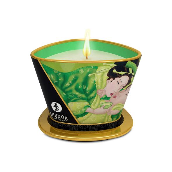 Shunga - Massage Candle Green Tea 170 Ml - Masážna Sviečka