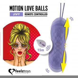 Feelztoys - Remote Controlled Motion Love Balls Twisty - Vibračné Vajíčko